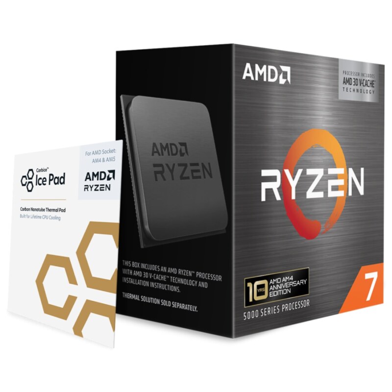 AMD Ryzen 7 5800X3D procesador 3,4 GHz 96 MB L3 Caja