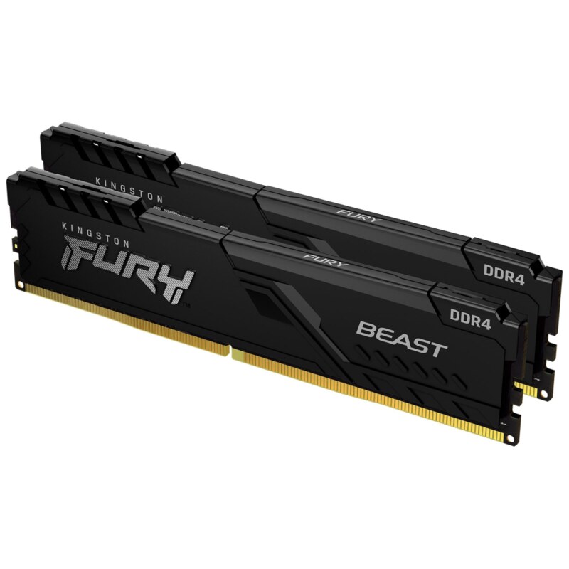 Kingston Technology FURY Beast 16GB 3200MT/s DDR4 CL16 DIMM (Kit de 2) Black