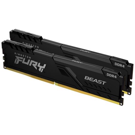 Kingston Technology FURY Beast 16GB 3200MT/s DDR4 CL16 DIMM (Kit de 2) Black