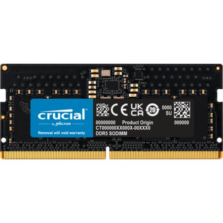 Crucial CT8G56C46S5 módulo de memoria 8 GB 1 x 8 GB DDR5 262-pin SO-DIMM ECC