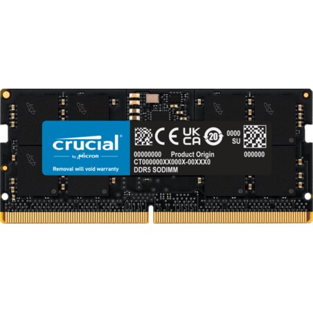 Crucial CT16G56C46S5 módulo de memoria 16 GB 1 x 16 GB DDR5 262-pin SO-DIMM ECC