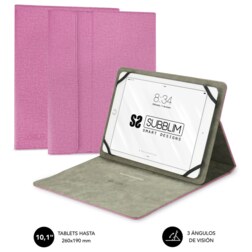 SUBBLIM Funda Tablet Clever Stand Tablet Case 10,1" Pink