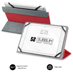 SUBBLIM Funda Tablet Freecam Case 10,1" Red