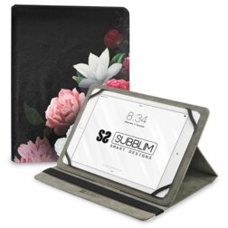 SUBBLIM Funda Tablet Universal TRENDY CASE ROSAS 11"