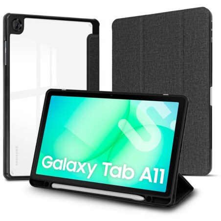 SUBBLIM Funda Tablet Shock Case Samsung Tab A11 Negro 8,7" SmartCover magnético SlotPen