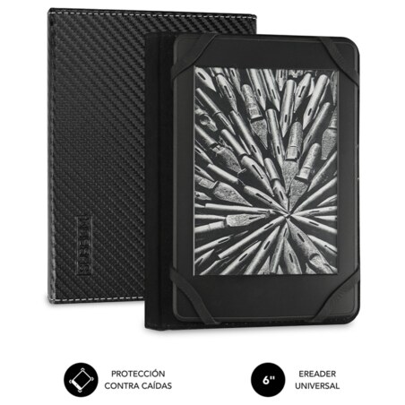 SUBBLIM Funda Libro Electrónico Clever Ebook Case 6" Black
