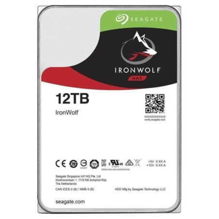 Seagate NAS HDD IronWolf disco duro interno 12 TB 7200 RPM 256 MB 3.5" Serial ATA III