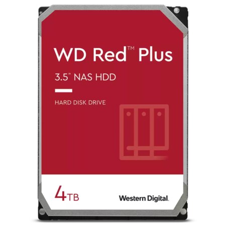 Western Digital Red Plus disco duro interno 4 TB 5400 RPM 256 MB 3.5" Serial ATA III