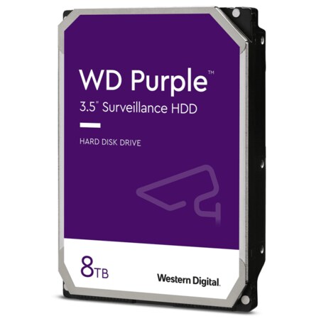 Western Digital WD Purple disco duro interno 8 TB 5640 RPM 128 MB 3.5" Serial ATA III