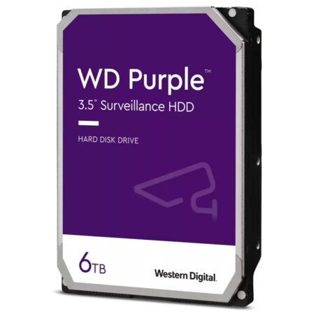Western Digital Purple disco duro interno 6 TB 5400 RPM 256 MB 3.5" Serial ATA III
