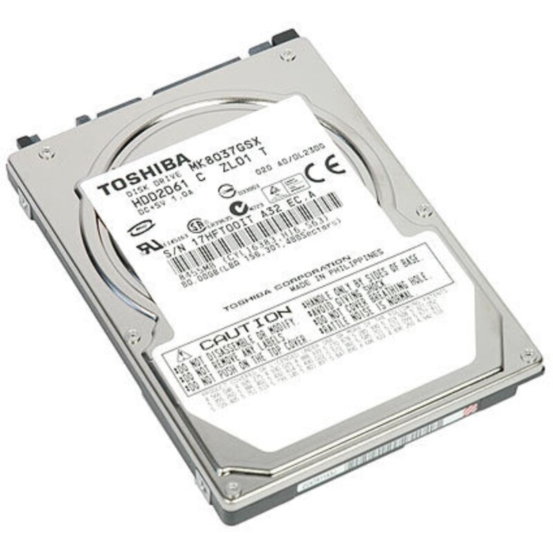 Toshiba 80GB Serial ATA disco duro interno 5400 RPM 8 MB 2.5" SATA