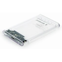 Gembird EE2-U3S9-6 caja para disco duro externo Caja de disco duro (HDD) Transparente 2.5"