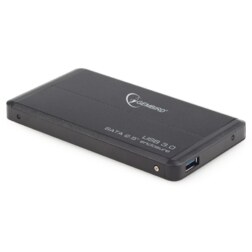 Gembird EE2-U3S-2 caja para disco duro externo Caja de disco duro (HDD) Negro 2.5"