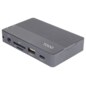 TooQ Caja externa para SSD M.2 NVMe/SATA + HUB USB-C 3.2 Gen2 con 2x USB-A 3.1 + 1x USB-A 2.0 + USB-C 3.2 Gen2 + HDMI 2.0 + RJ45