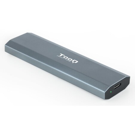 TooQ Shura Caja externa para unidad de estado sólido (SSD) Gris M.2