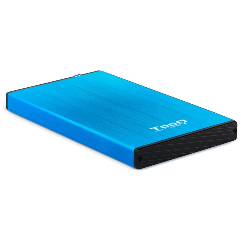 TooQ TQE-2527BL caja para disco duro externo Caja de disco duro (HDD) Negro, Azul 2.5"