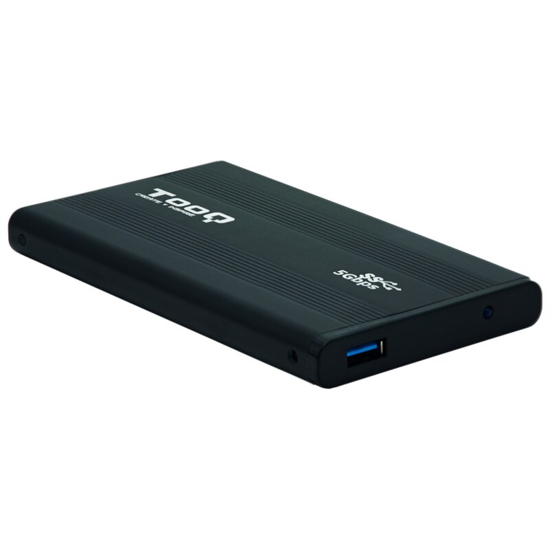 TooQ TQE-2524B caja para disco duro externo Caja de disco duro (HDD) Negro 2.5"