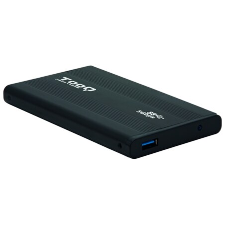 TooQ TQE-2524B caja para disco duro externo Caja de disco duro (HDD) Negro 2.5"