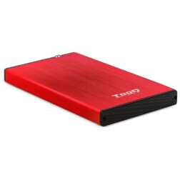 TooQ TQE-2527R caja para disco duro externo Caja de disco duro (HDD) Negro, Rojo 2.5"