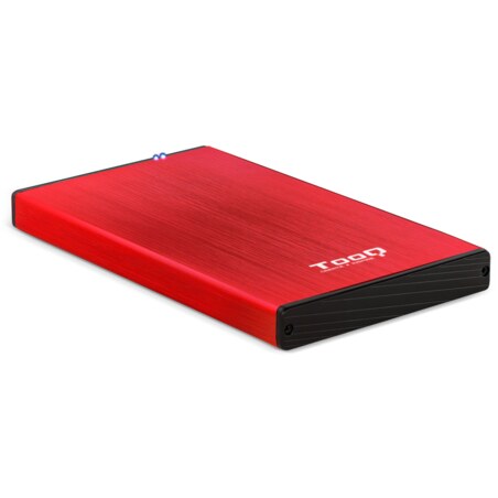 TooQ TQE-2527R caja para disco duro externo Caja de disco duro (HDD) Negro, Rojo 2.5"