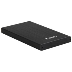 TooQ TQE-2527B caja para disco duro externo Caja de disco duro (HDD) Negro 2.5"