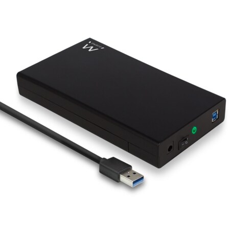 Ewent EW7056 caja para disco duro externo Caja de disco duro (HDD) Negro 3.5"