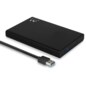Ewent EW7044 caja para disco duro externo Carcasa de disco duro/SSD Negro 2.5"