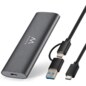 Ewent EW7060 caja para disco duro externo Caja externa para unidad de estado sólido (SSD) Gris Oscuro