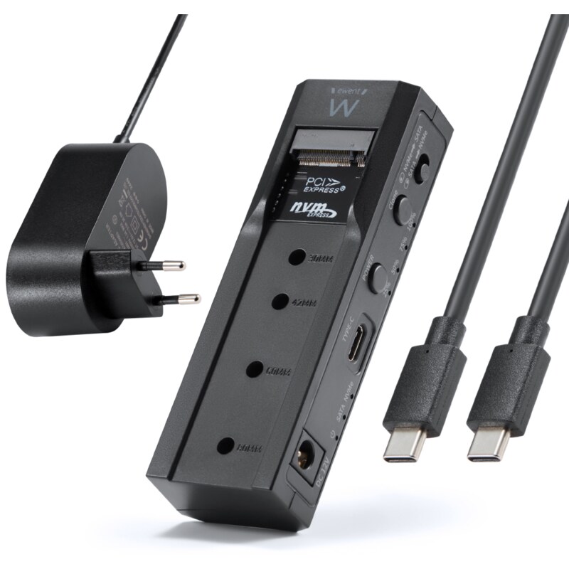 Ewent EW7065 caja para disco duro externo Carcasa de disco duro/SSD Negro 2.5/3.5"