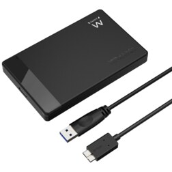 Ewent EW7049 caja para disco duro externo Carcasa de disco duro/SSD Negro 2.5"