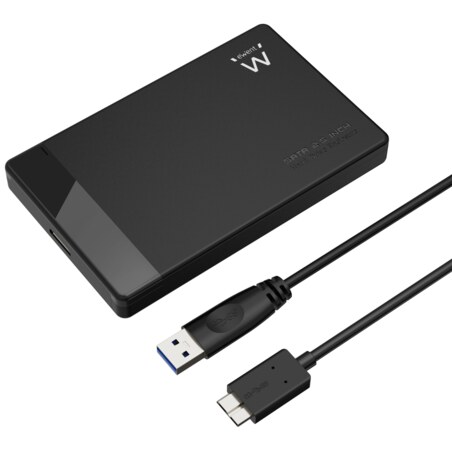 Ewent EW7049 caja para disco duro externo Carcasa de disco duro/SSD Negro 2.5"