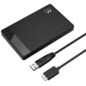 Ewent EW7049 caja para disco duro externo Carcasa de disco duro/SSD Negro 2.5"