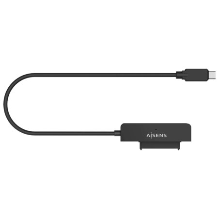 AISENS Adaptador SATA a USB-C USB3.0/USB3.1 Gen1 para Discos Duros 2.5?, Negro