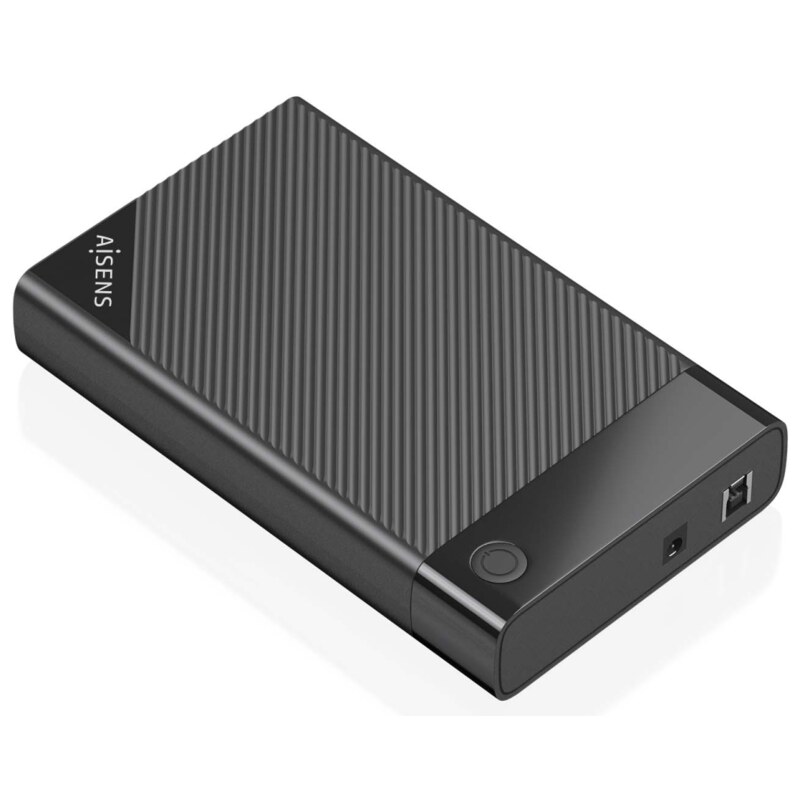 AISENS ASE-3529B caja para disco duro externo Caja de disco duro (HDD) Negro 3.5"