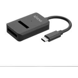 AISENS USB-C Dock M.2 (NGFF) ASUC-M2D011-BK SATA/NVMe A USB3.1 Gen2, Negra