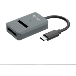 AISENS USB-C Dock M.2 (NGFF) ASUC-M2D012-GR SATA/NVMe A USB3.1 Gen2, Gris