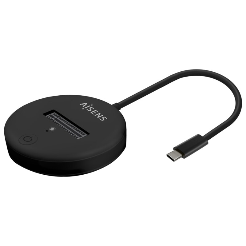 AISENS USB-C Dock M.2 (NGFF) ASUC-M2D013-BK SATA/NVMe A USB3.1 Gen2, Negra