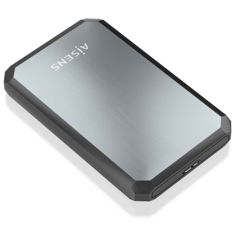AISENS ASE-2529B caja para disco duro externo Carcasa de disco duro/SSD Negro, Gris 2.5"