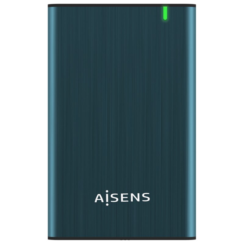 AISENS Caja Externa 2.5" ASE-2525PB 9.5 mm SATA A USB 3.0/USB 3.1 Gen1, Azul Pacifico
