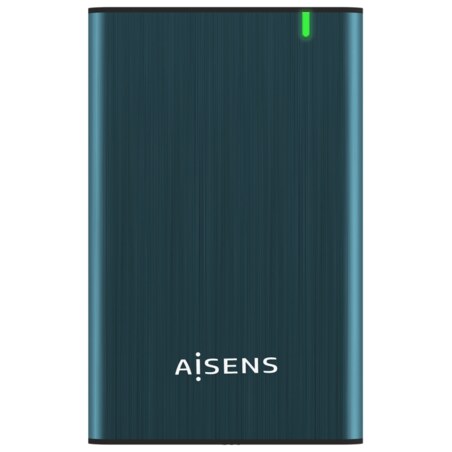 AISENS Caja Externa 2.5" ASE-2525PB 9.5 mm SATA A USB 3.0/USB 3.1 Gen1, Azul Pacifico