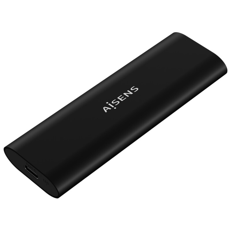 AISENS Caja Externa M.2 (NGFF) ASM2-014B SATA/NVMe A USB3.1 Gen2, Negro
