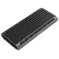 AISENS Caja Externa M.2 RGB Gaming ASM2-RGB011GR SATA/NVMe A USB3.1 Gen2, Gris