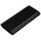 AISENS Caja Externa M.2 RGB Gaming ASM2-RGB012B SATA/NVMe A USB3.1 Gen2, Negra