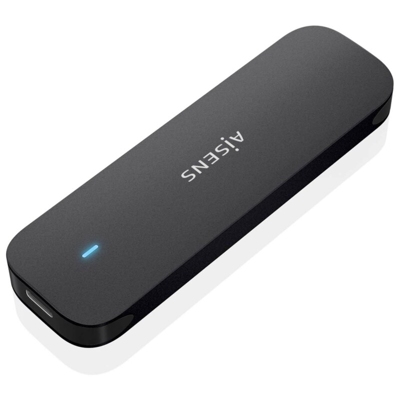 AISENS ASM2-024B caja para disco duro externo Caja externa para unidad de estado sólido (SSD) Negro