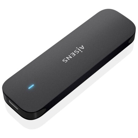 AISENS ASM2-024B caja para disco duro externo Caja externa para unidad de estado sólido (SSD) Negro