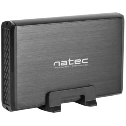 NATEC NKZ-0448 caja para disco duro externo Caja de disco duro (HDD) Negro 3.5"