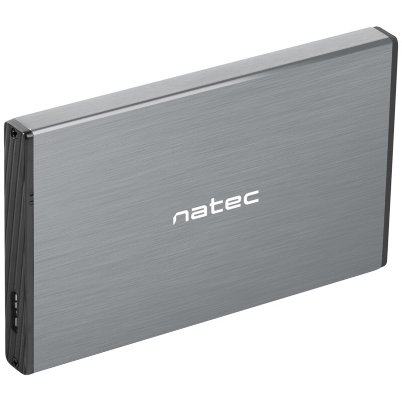 NATEC Rhino GO Carcasa de disco duro/SSD Gris 2.5"