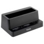 TooQ Docking Station USB-C 3.2 Gen 2 Dos Bahías para SSD M.2 NVMe + Bahía para 2,5"- 3,5" para HDD + Clonador, Negro