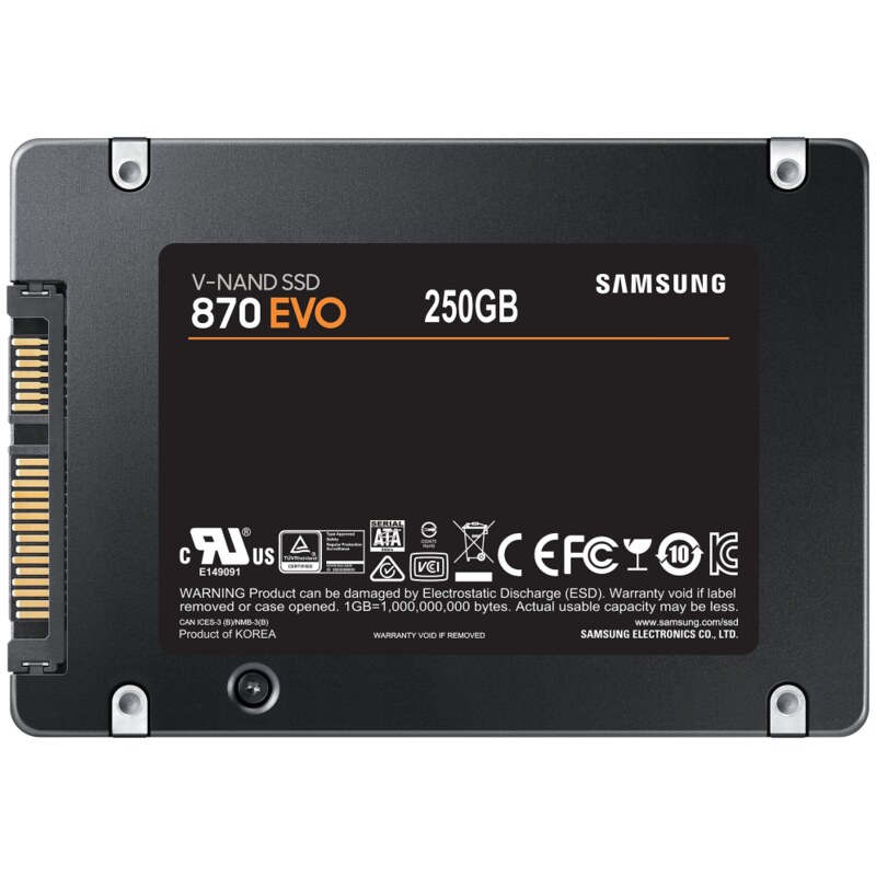 Samsung 870 EVO 250 GB 2.5" Serial ATA III V-NAND MLC