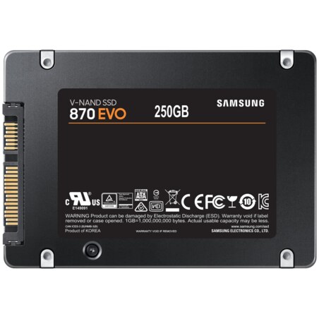 Samsung 870 EVO 250 GB 2.5" Serial ATA III V-NAND MLC